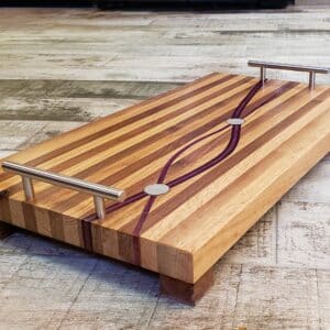 Butcher Block Style w/ inlay- Charcuterie Board