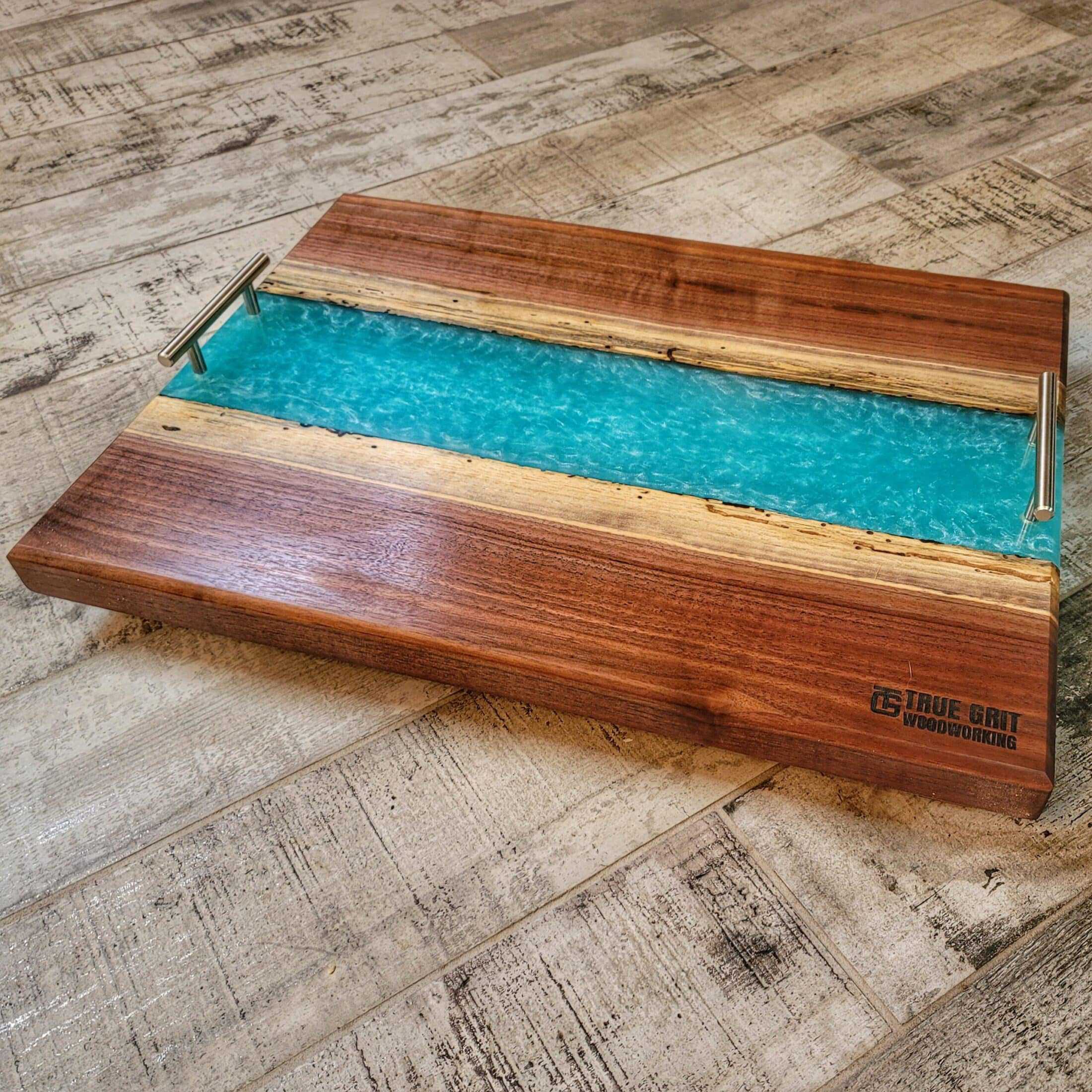 Turquoise- Oversized Charcuterie Board – River Style