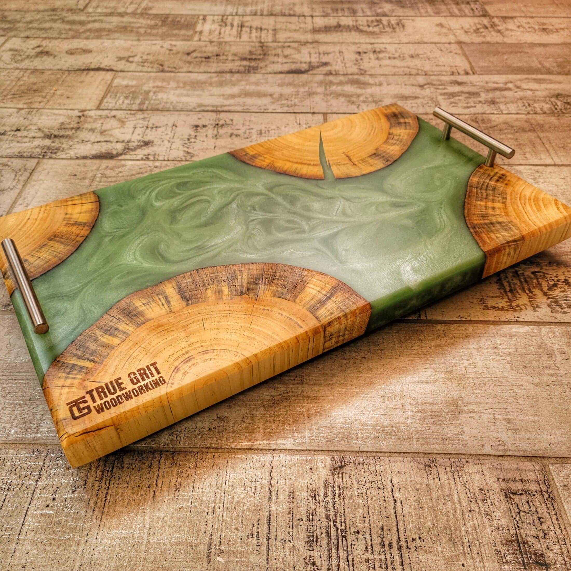 Green Swirls- Cookie Style – Charcuterie Board