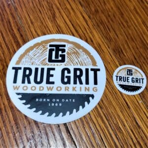 Logo Sticker- True Grit Woodworking