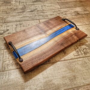 Cobalt Blue – Charcuterie Board – Walnut