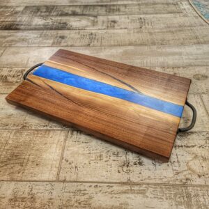 Cobalt Blue Epoxy- River Style – Charcuterie Board