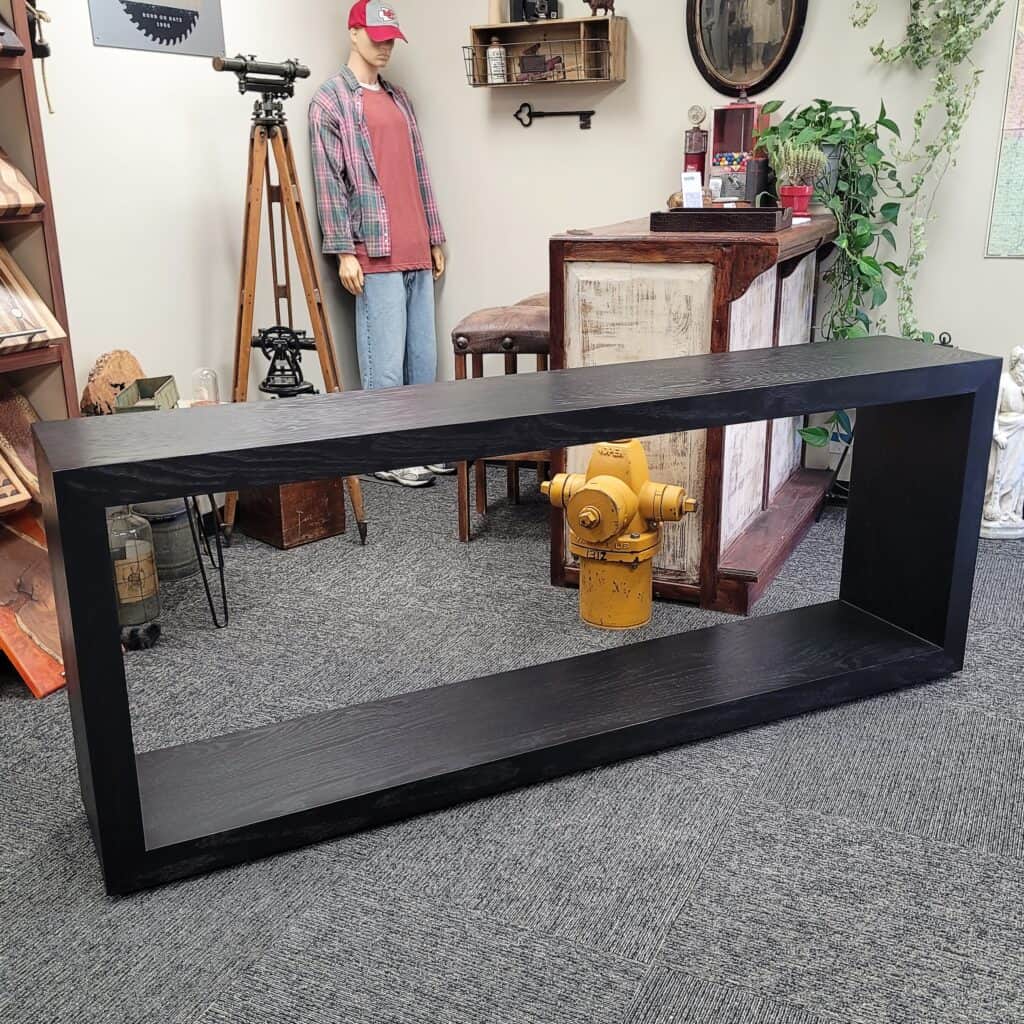 84" Console Table - Oak - no drawers - True Grit Woodworking